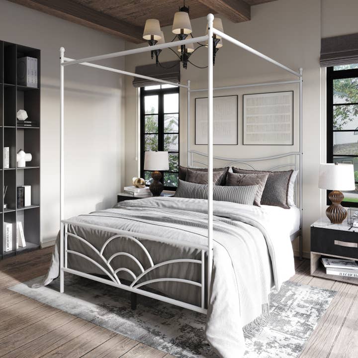 Home Design - Wholesale Bed - Home Design Denver Metal Canopy Bed Frame For Adult12