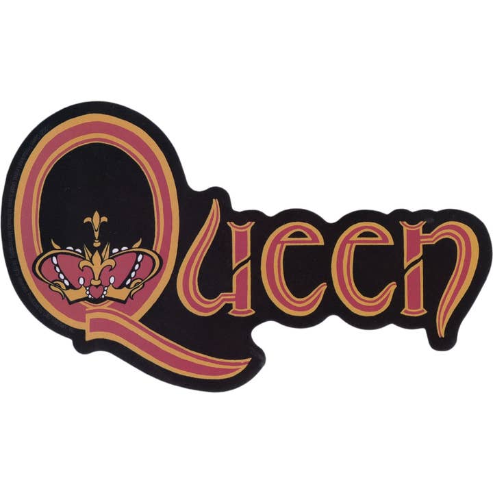 Sticker - Queen - 5.25" Logo - Classic Rock Music Band for wholesale by Square Deal Recordings & Supplies