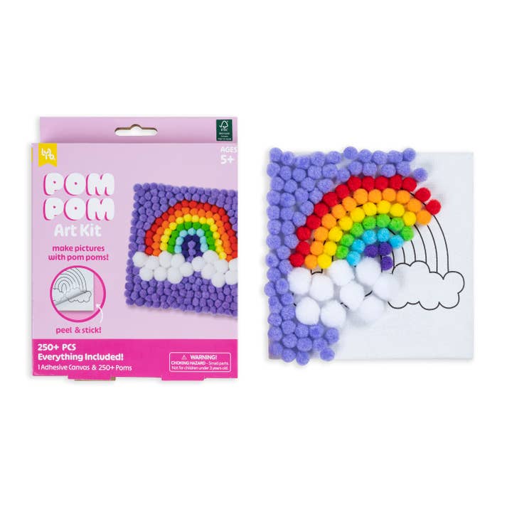 Kit d'art Pom Pom LYB - Arc-en-ciel pour la vente par Momenta