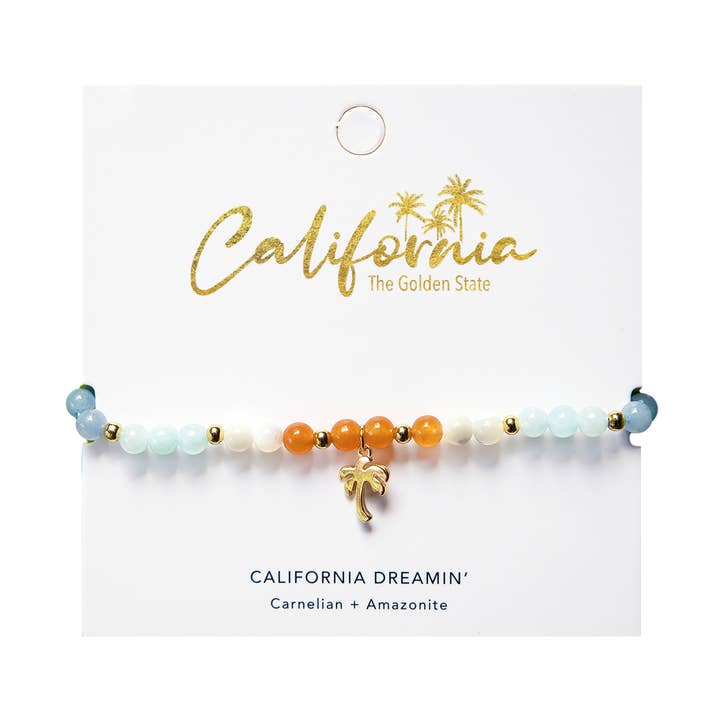 California Dreamin' California Healing armband van 4 mm voor wholesale door Lotus and Luna