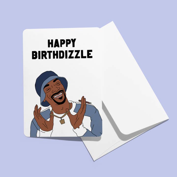 Snoop Dogg Birthday Card. for wholesale by Fyne Print
