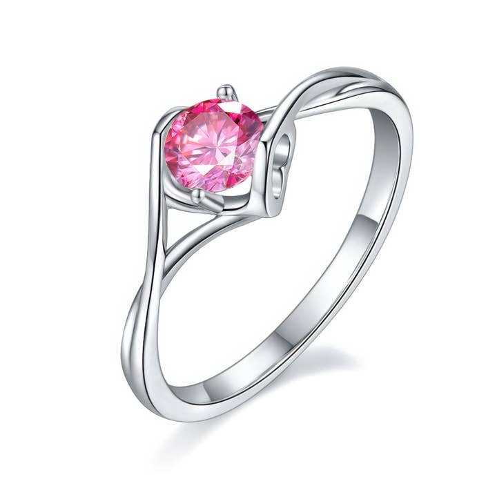 Sparkile - Wholesale Cocktail/Statement Ring - Angel Kiss Moissanite Ring | 0.5ct D Color Sweet Statement Ring