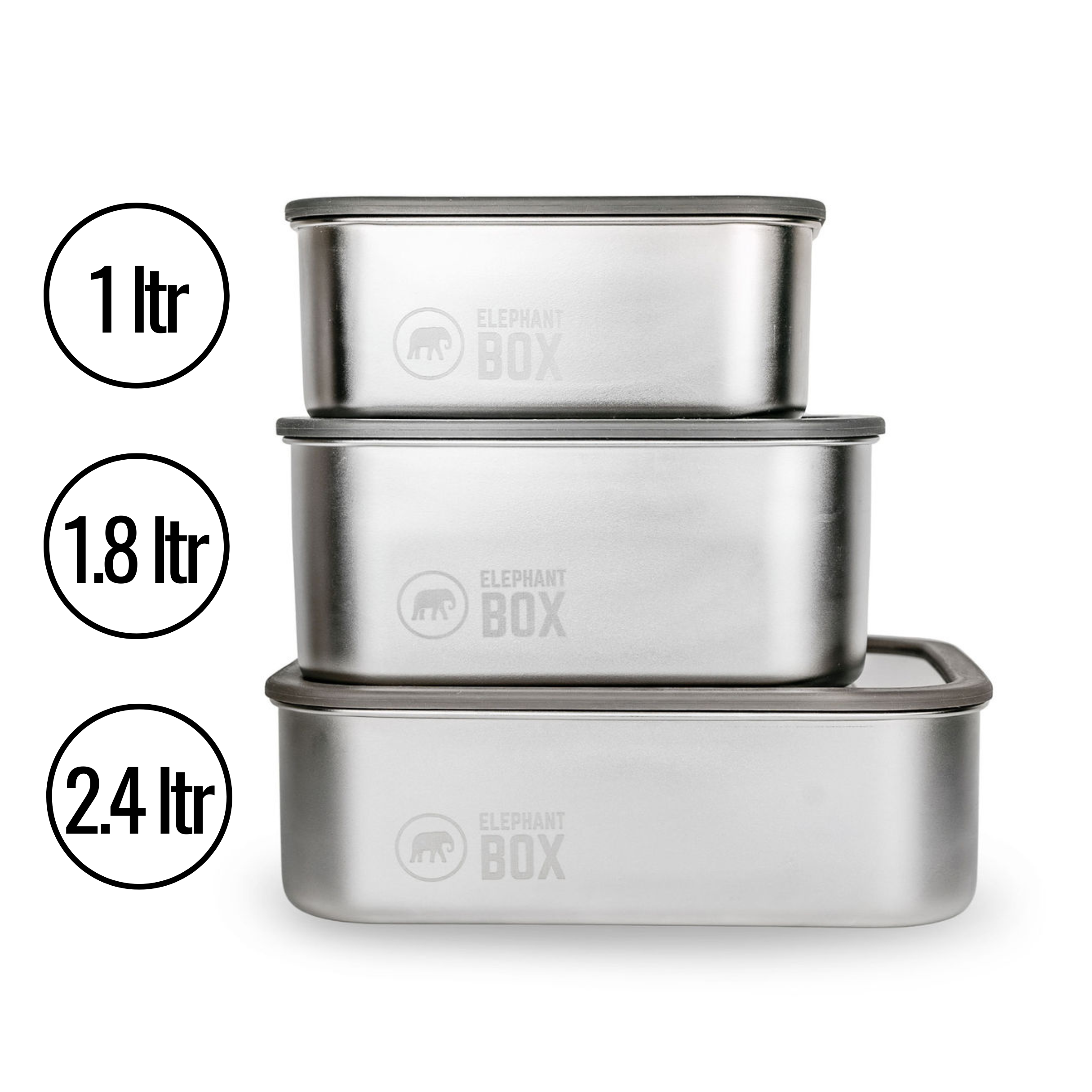 Elephant Box – wholesale Food storage container – Prep & Store Leakproof Food Storage Containers - Grey1