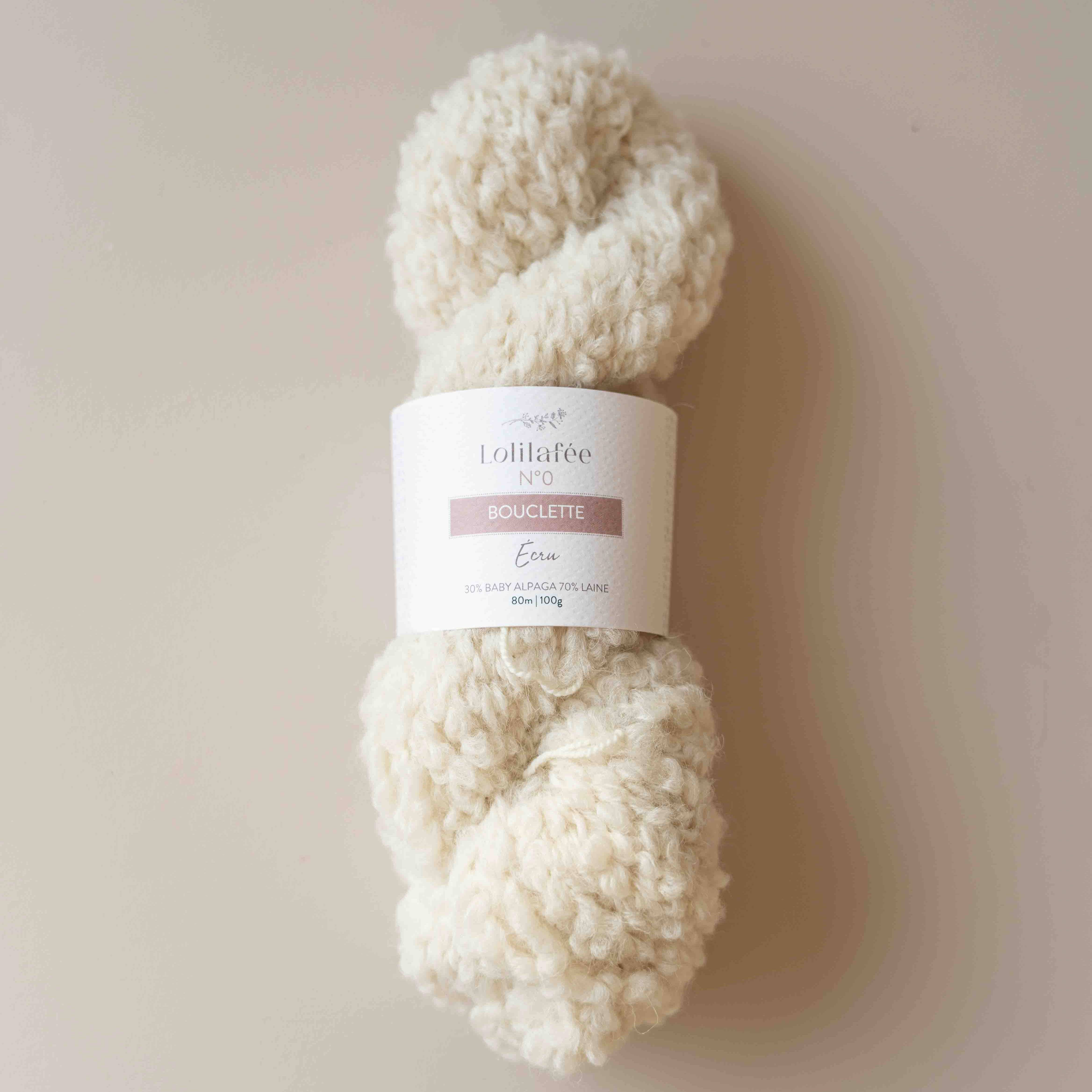 LOLILAFEE – wholesale Yarn – No. 0 - Bouclette - Ecru1