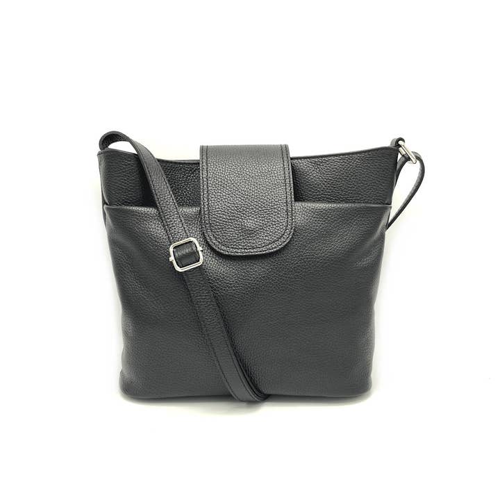 Suie Valentini srl - Wholesale Shoulder Bag - Women's - Genuine leather shoulder bag,Made in Italy, art. 1124793