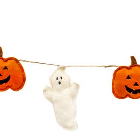 Ghirlanda di Fantasmi e Zucche in Feltro per la vendita all'ingrosso da parte di WT Collection