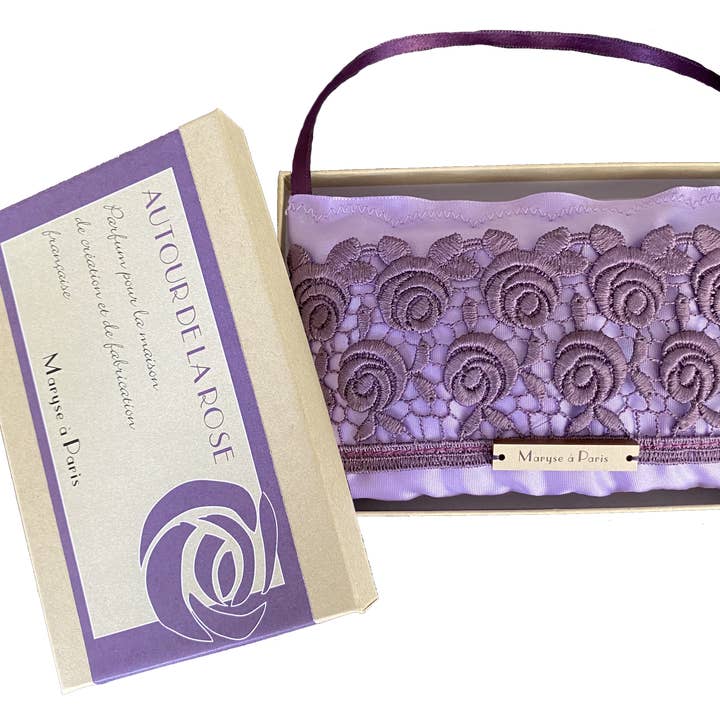 Around the Rose - Plum - Large Box for wholesale by Maryse a paris