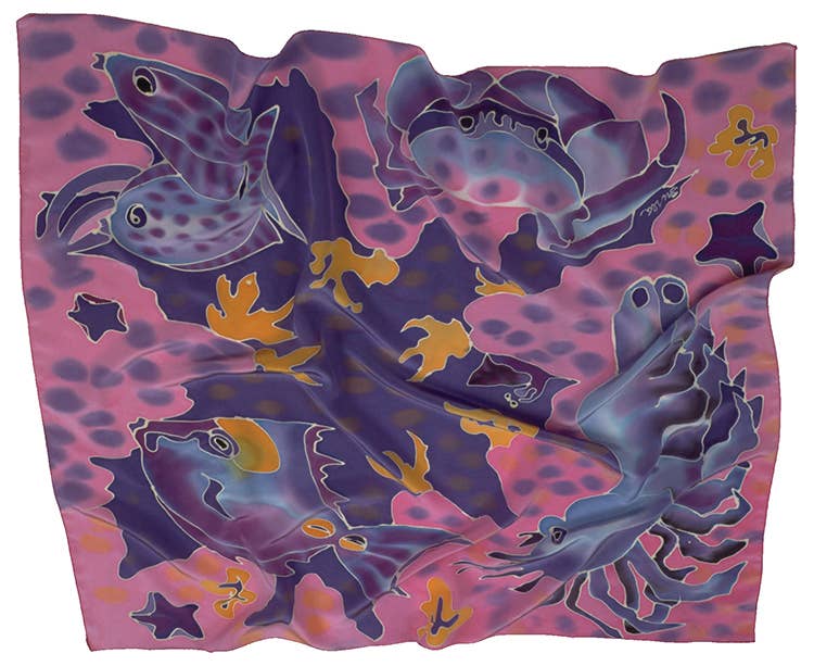 Jacquard Products - Wholesale Scarf - Unisex - Silk Scarves - Habotai  (BLANK)2