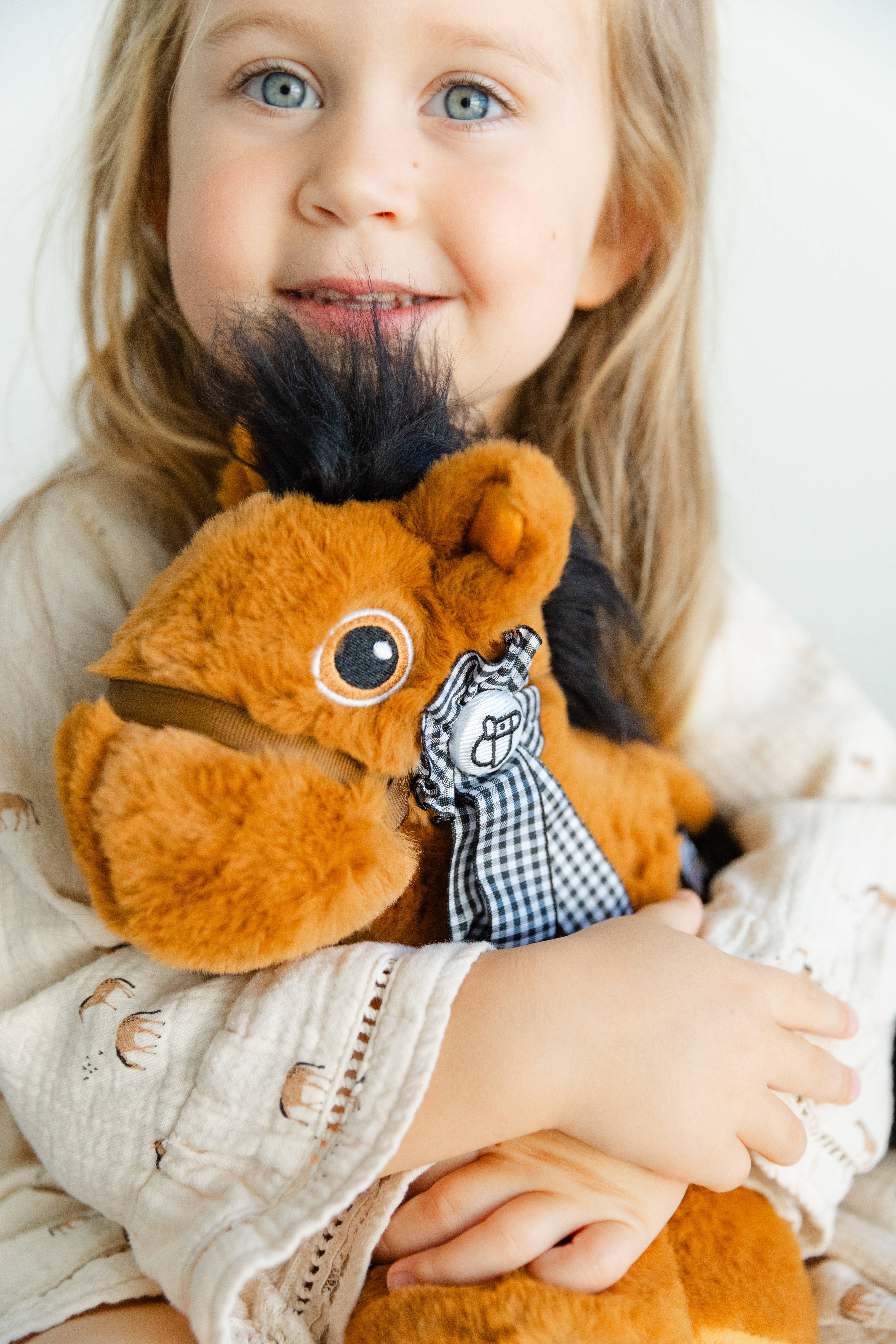 Piccoli Horses – Peluche - Crianças e bebés por atacado – PÔNEI INGLÊS — CASTANHO/PRETO