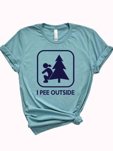 Wildberry Waves - Wholesale Screen Printed T-Shirt - Women's - I Pee Outside Tee0