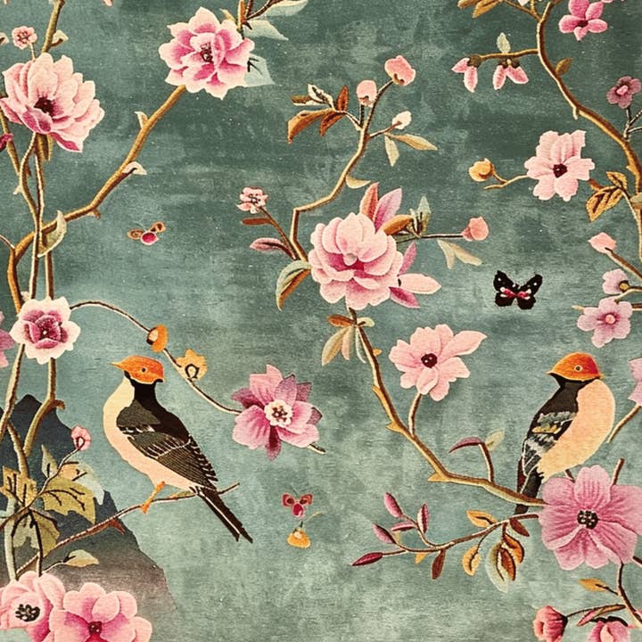 Maia Homes - Wholesale Area rug - Regal Aviary Frame Hand Tufted Rug3