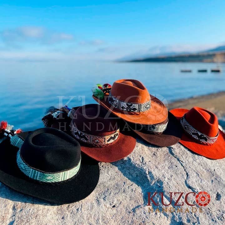 KuzcoHandmade – wholesale Fedora - Dam – Merinoull Fedora Hattar - Hantverksmässig Peruansk Hatt