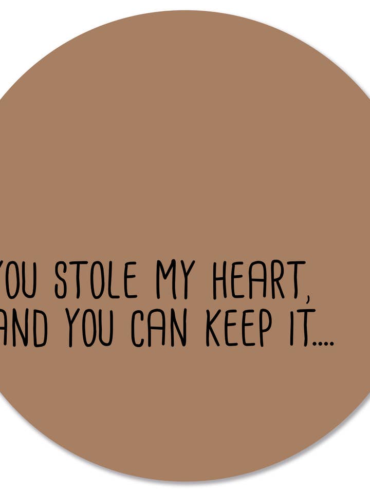 Muurcirkel a volé mon cœur pour la vente par Label2X B.V.