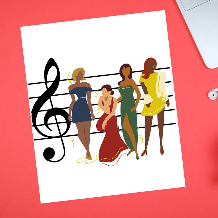 Musical "Note" cards for wholesale by Infectious Design Co.