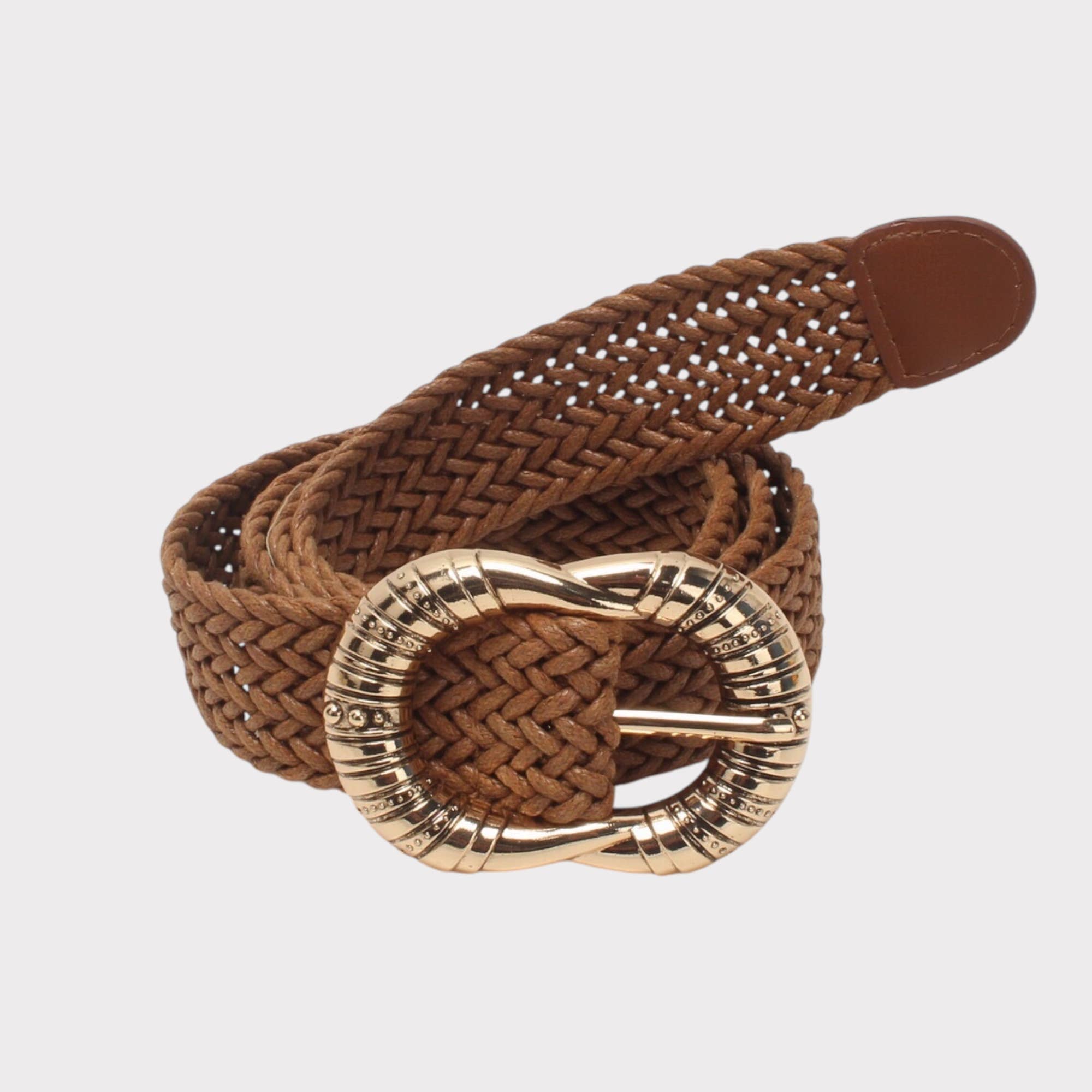 BESTINI - Wholesale Belt - Women's - Classic braided belt, oval buckle1
