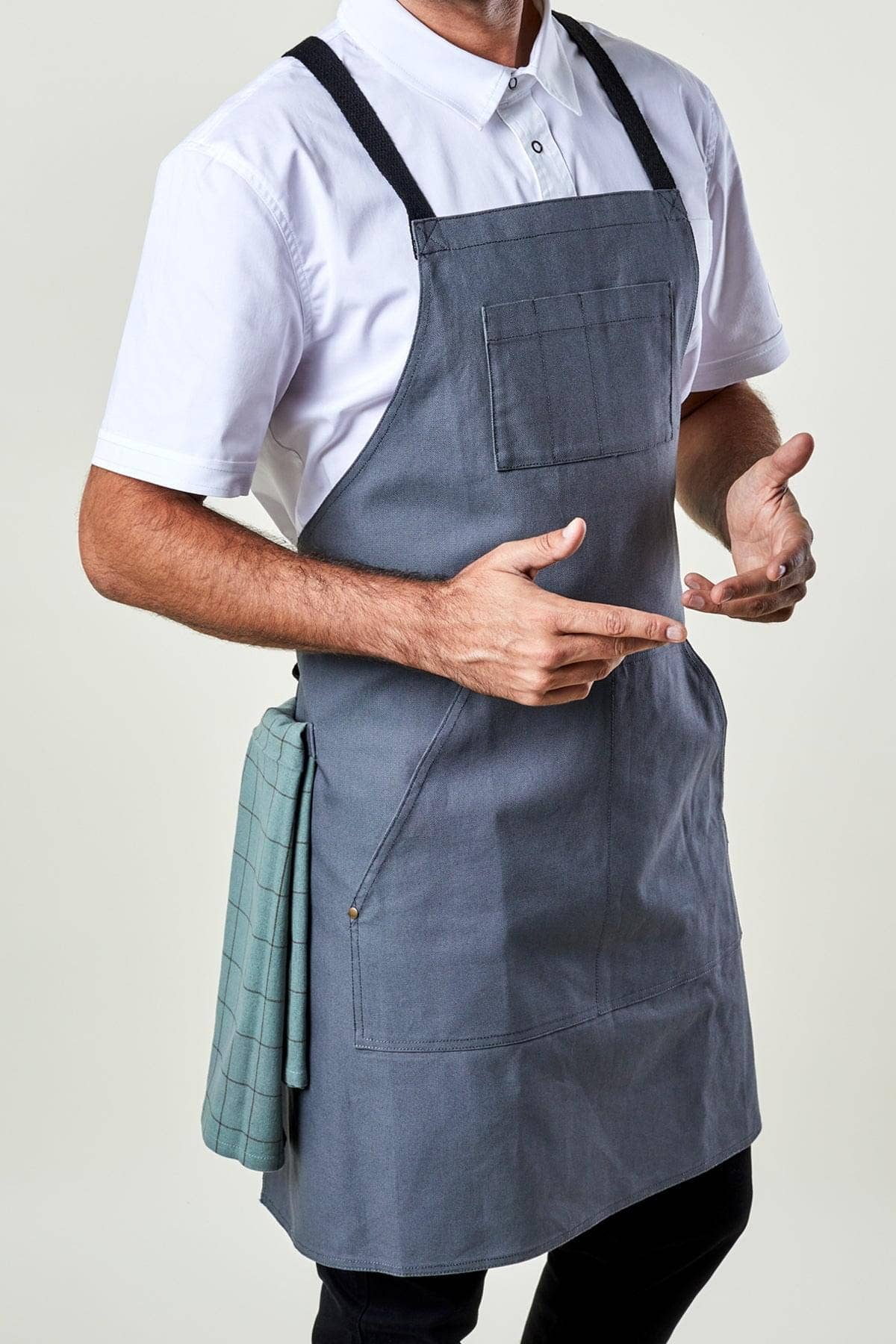 BlueCut - Wholesale Apron - Dover Cross Back Apron-Canvas3