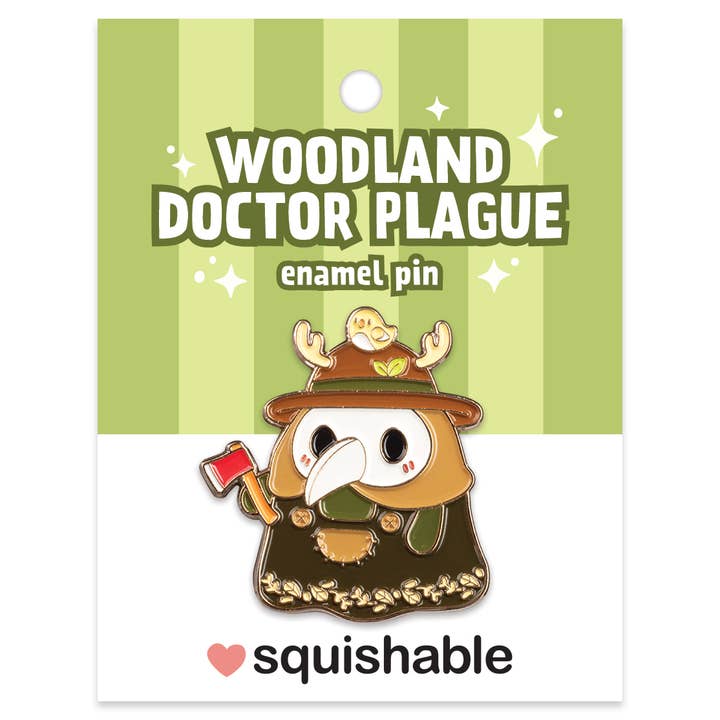 Pin's émaillé de médecin de peste des bois pour la vente par Squishable