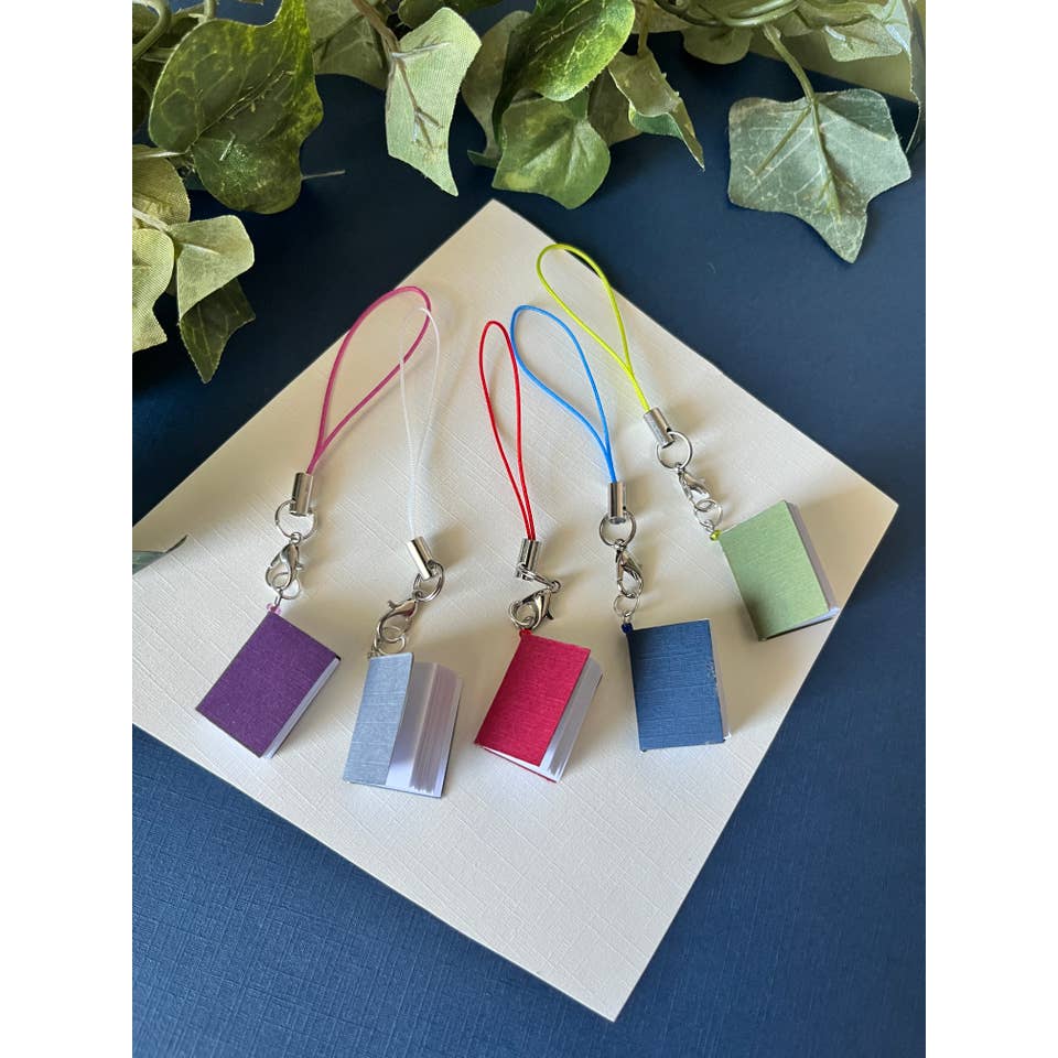 Mini Book Keychain and Phone Charms for wholesale by Sageware