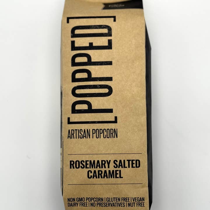 Rosemary Salted Caramel Artisan Popcorn for wholesale by POPPED Artisan Popcorn