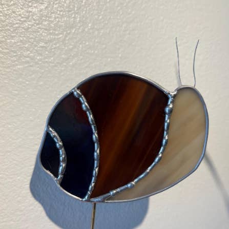 Through Eyes of Glass - Wholesale Garden/Lawn Stake - Friendly Snail Stained Glass Plant Stake Garden Stake2