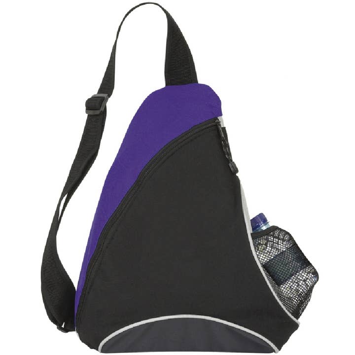 eBuyGB Craft Blanks - Venta al por mayor Mochila - Unisex - Mochila triangular con cremallera y correa única, en blanco