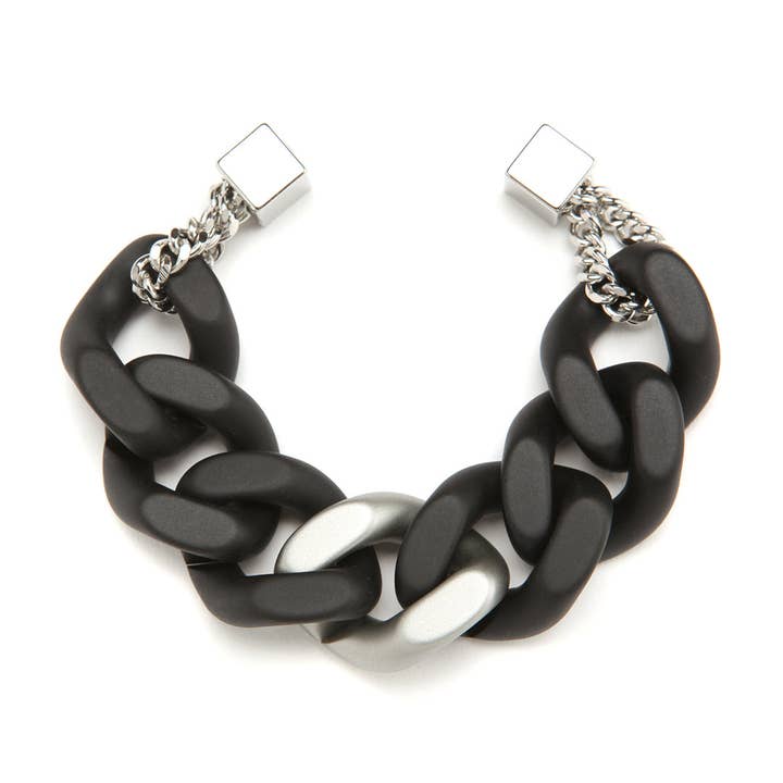 Colette Noire Bracelet Noire Silver for wholesale by PONO by Joan Goodman