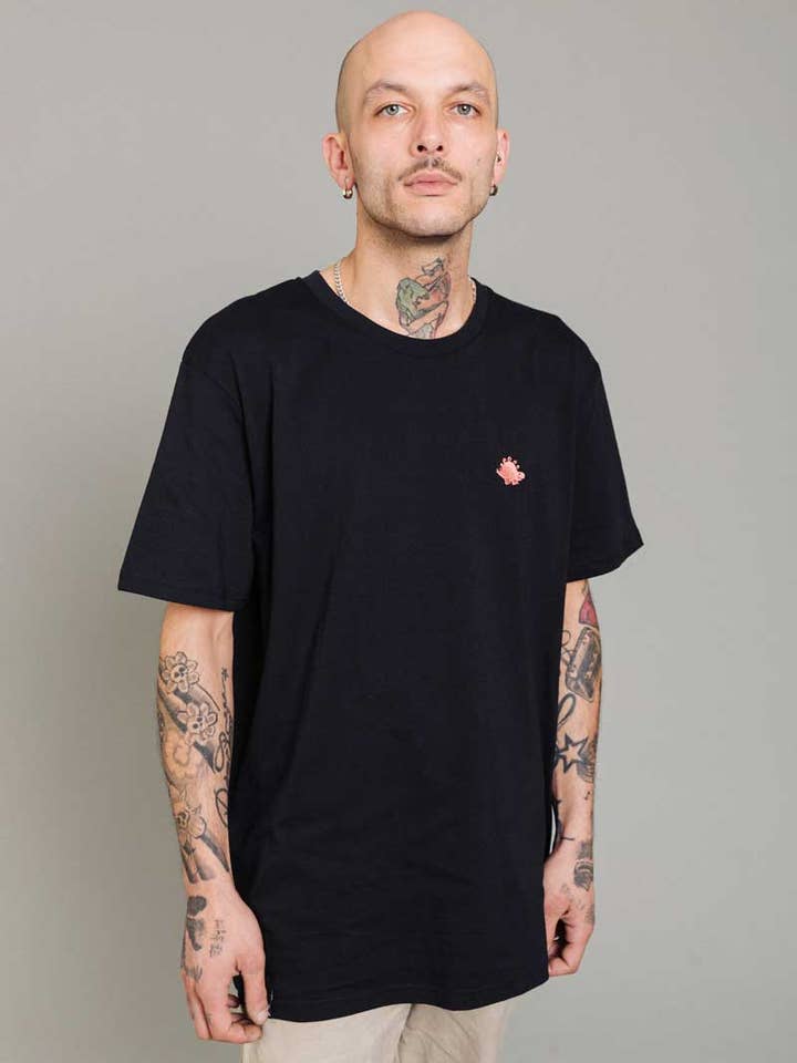 RUNDY Unisex Dino T-Shirt Schwarz für den Großhandel von KREUZUEBER