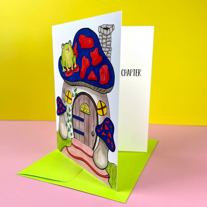 quirky burp illustrations - Wholesale Housewarming Card - Mushroom Housewarming Greeting Card3