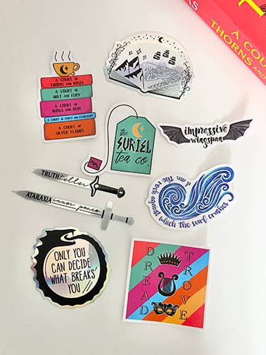 ACOTAR sample sticker pack | officially licensed SJM bookish for wholesale by zoo&roo