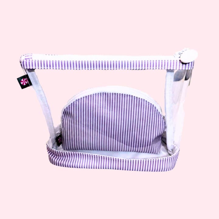 Lilac Preppy Stripe ~GLOSSY~ Jet-Set | Mint for wholesale by Mint