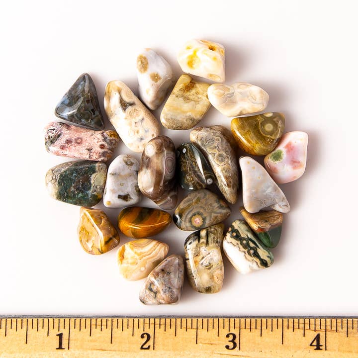 Tree of Life Gems - Wholesale Spiritual stone/crystal - Small Tumbled Ocean Japer (Sea Jasper)6