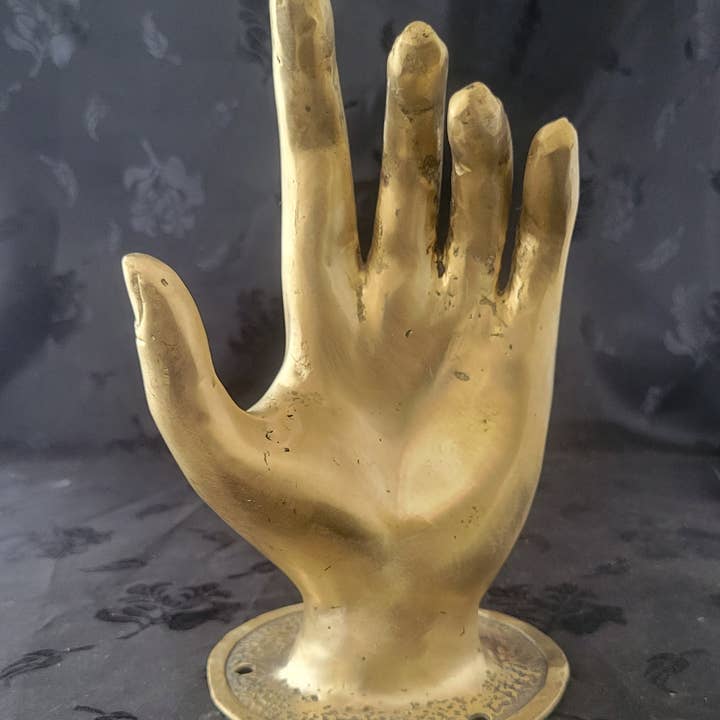 Ubud Glass - Vente Poignée/bouton - Poignée de porte poignée de main en laiton massif – Poignée murale steampunk (gauche/droite)9