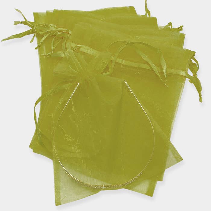 Sensibling Corp. - Wholesale Gift Bag - 12PCS - 6.75 X 9.5 Ribbon Organza Gift Bags
21