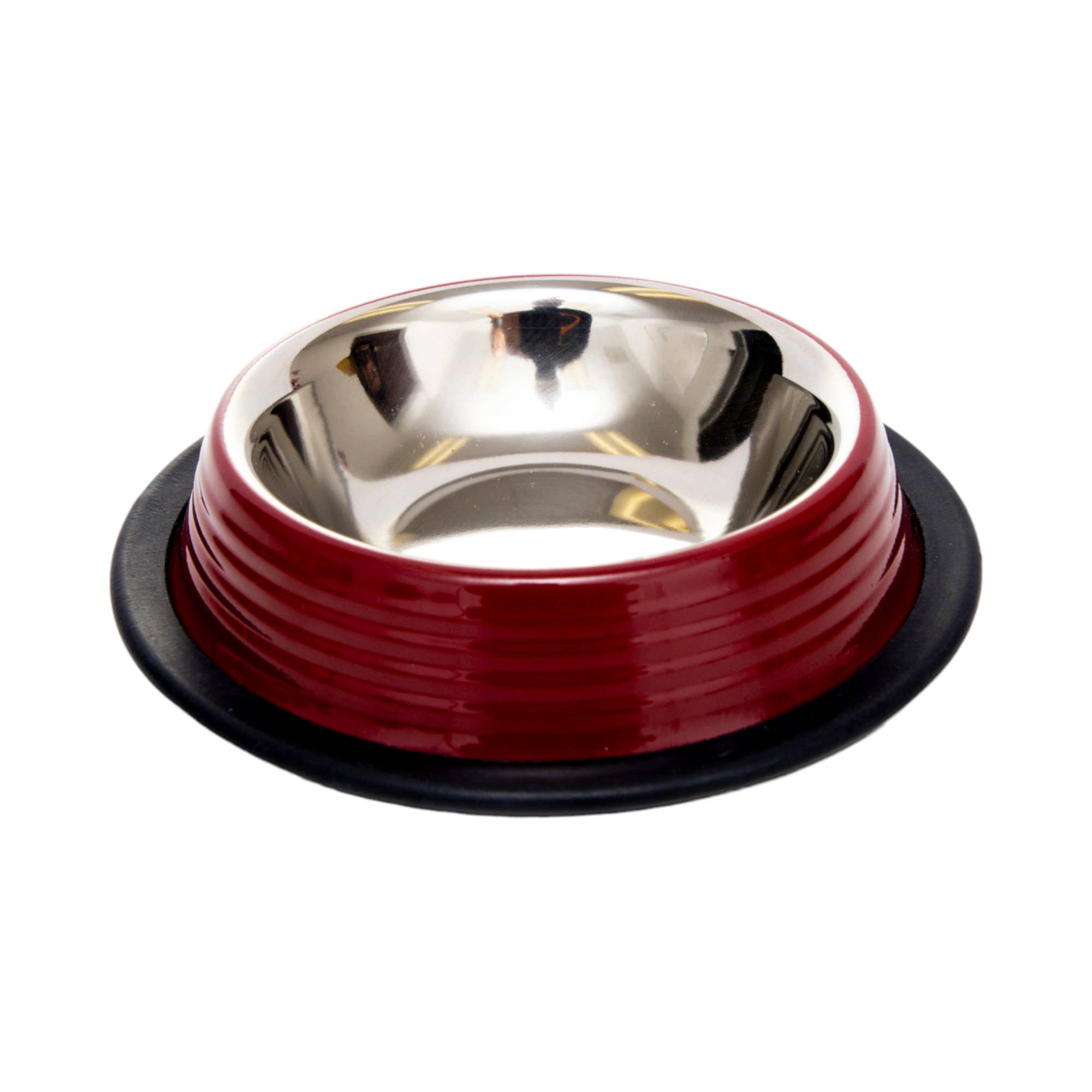 Jojo Modern Pets - Wholesale Pet Bowl - Cat/Dog - Eco-friendly Non Skid Ribbed Cat & Dog Bowl (Merlot Red)1