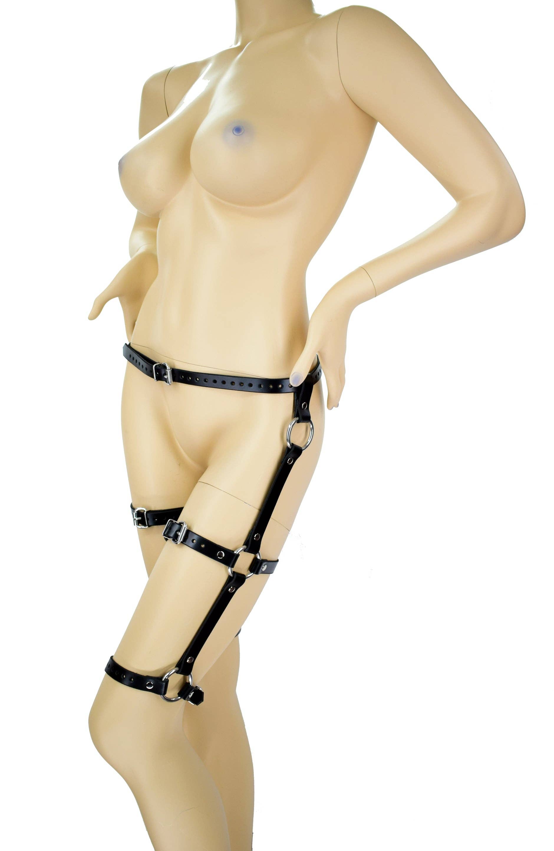 Axovus - Wholesale Belt - Women's - Double Thigh Leather Garter Belt6