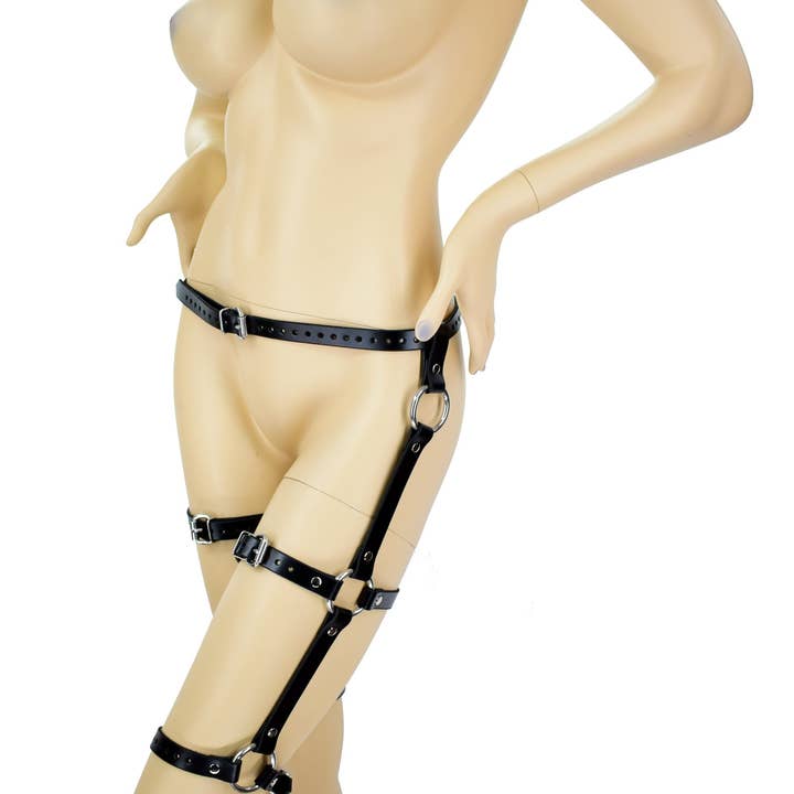 Axovus – Engroshandel Bælte - Dame – Dobbelt lår læder hofteholder bælte6