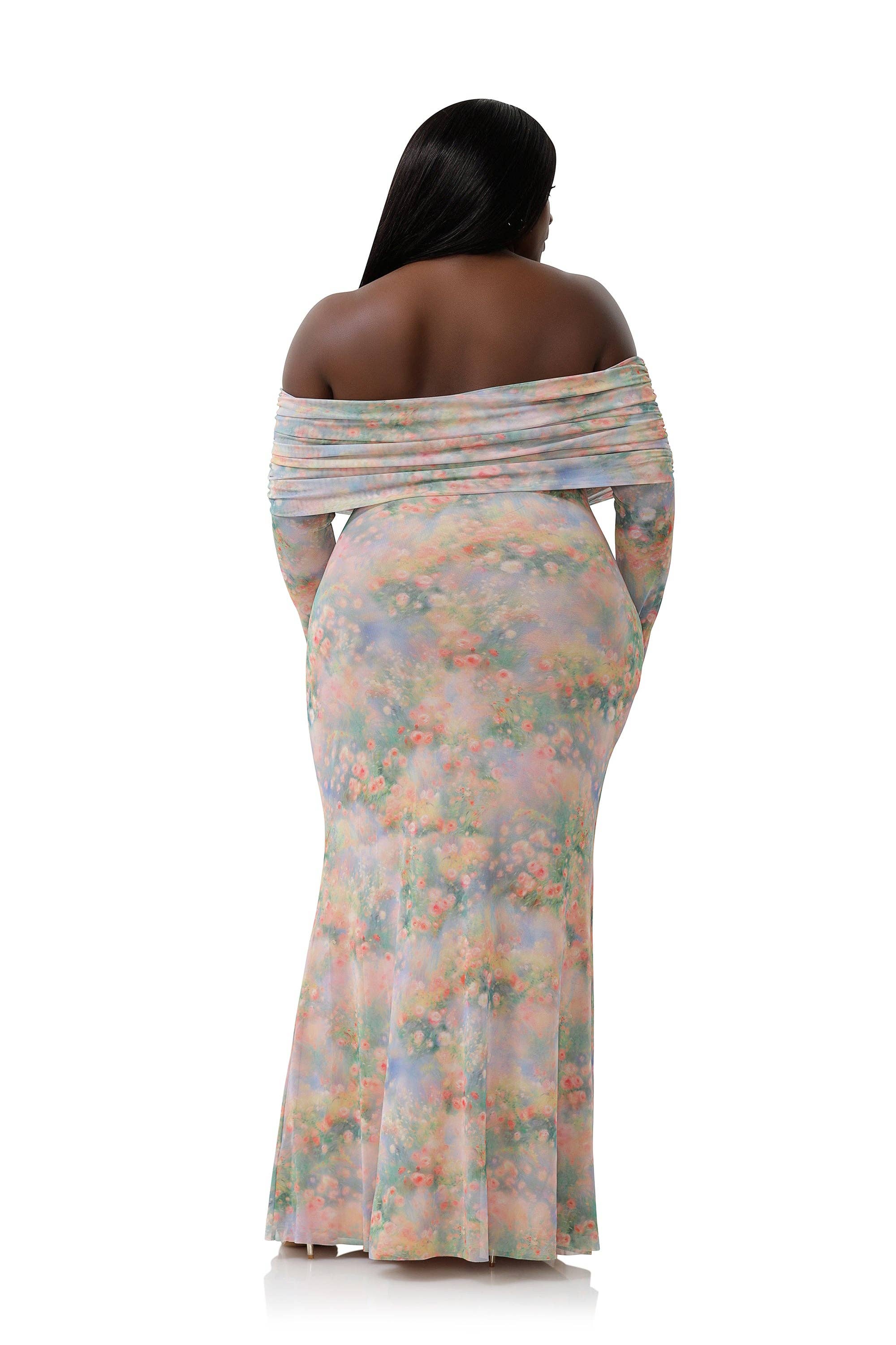 Thelma Dress - Fog Field for wholesale on Faire7