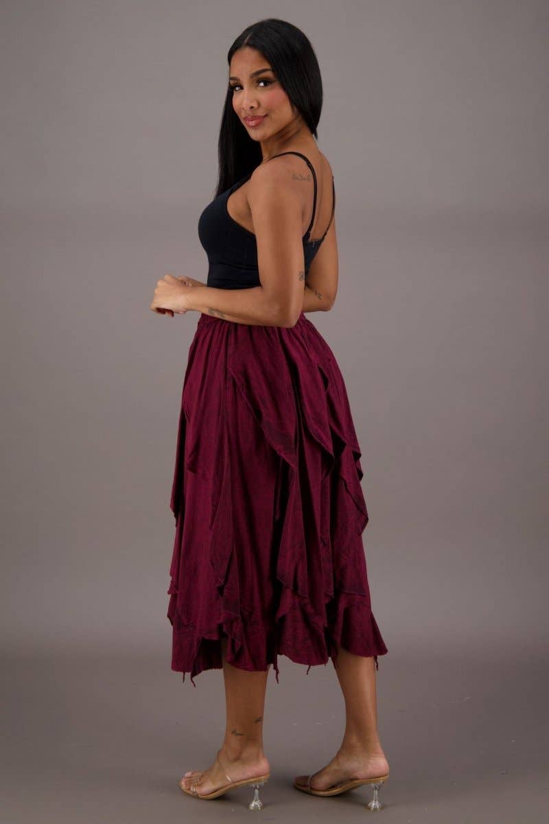 Advance Apparels - Vente Jupe – femme - Jupe Renaissance superposée 1322612