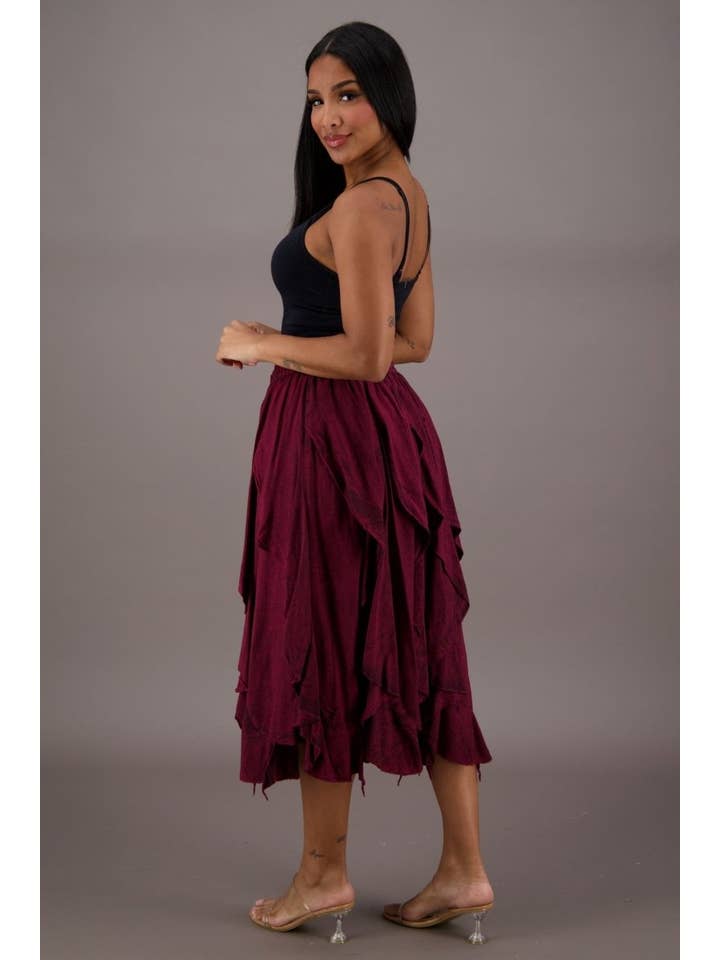 Advance Apparels - Vente Jupe – femme - Jupe Renaissance superposée 1322612