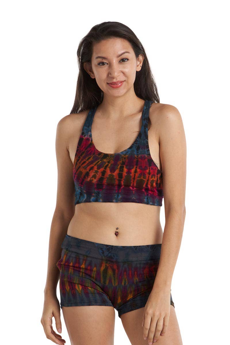 Kathmandu Imports - Wholesale Knit Top - Women's - Tie-Dye Crop Top (TH-1358)2
