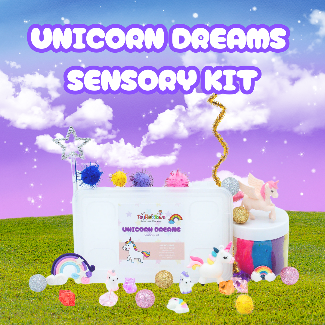 ToyBoxTown - Wholesale Toy Set - Kids - Unicorn Dreams Mini Sensory Kit  Sensory Play, Cognitive Development and Fine Motor Skills, Tactile Activities for On The Go, Sensory Toys for Preschoolers and Kids Ages 4, 5, 6, 7, 88