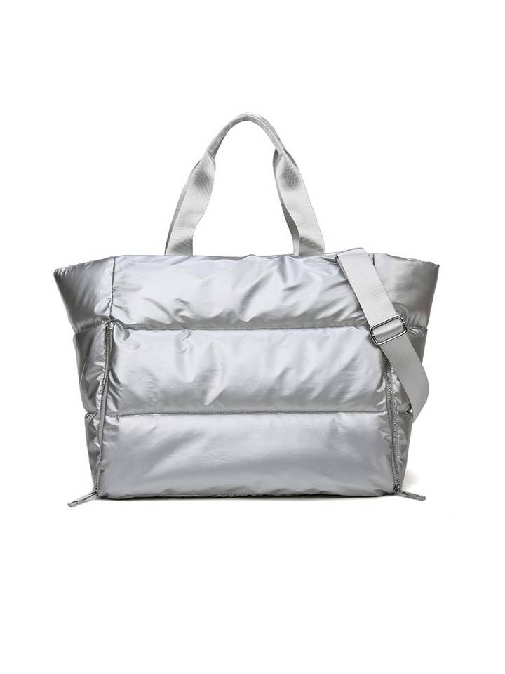 ..SI-26445 Puffy Quilted Waterproof Duffle Tote Bag for wholesale by 42POPS