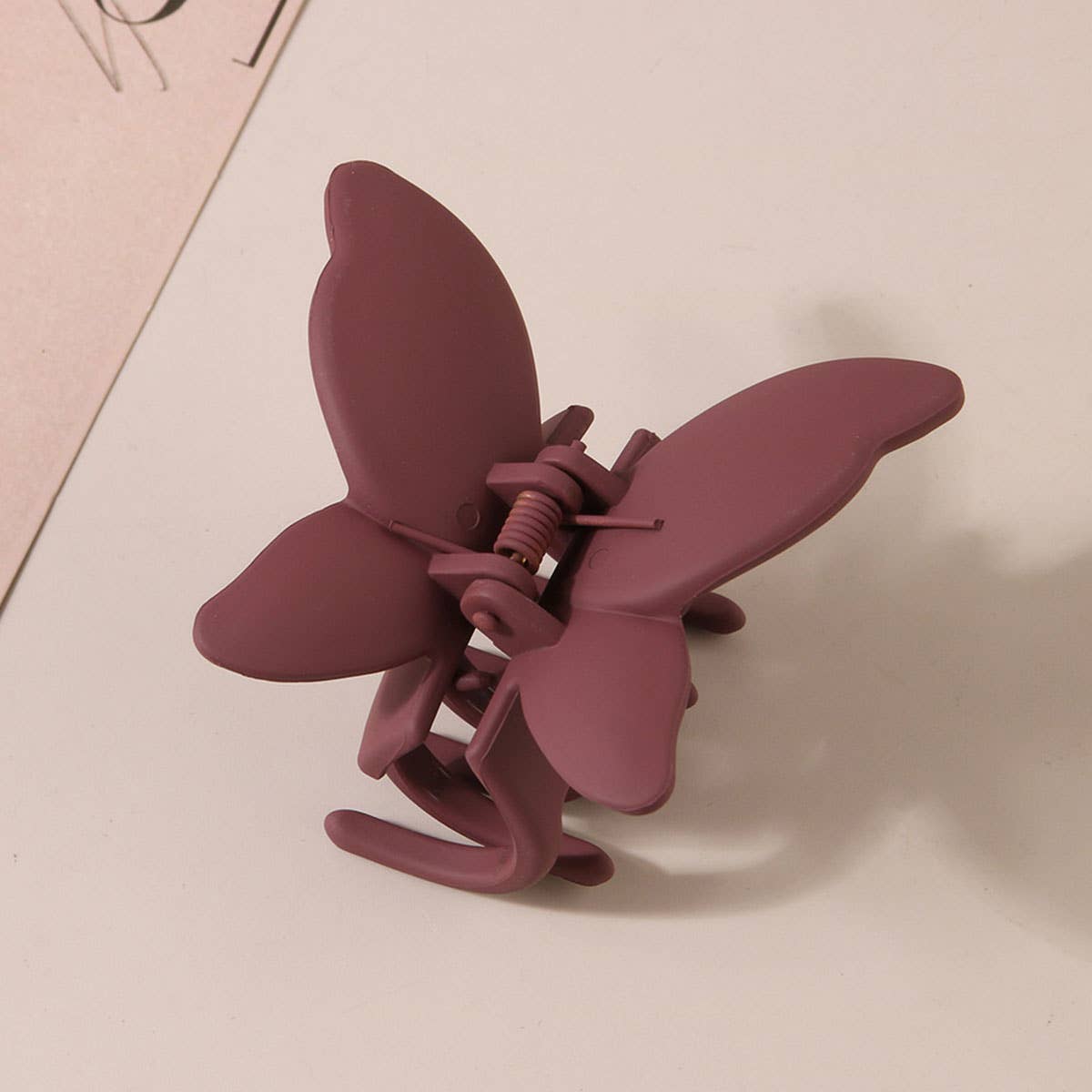ACCITY - Wholesale Hair Clip - Women's - Matte Butterfly Hair Claw Clip – Strong & Stylish_CWAHA008717