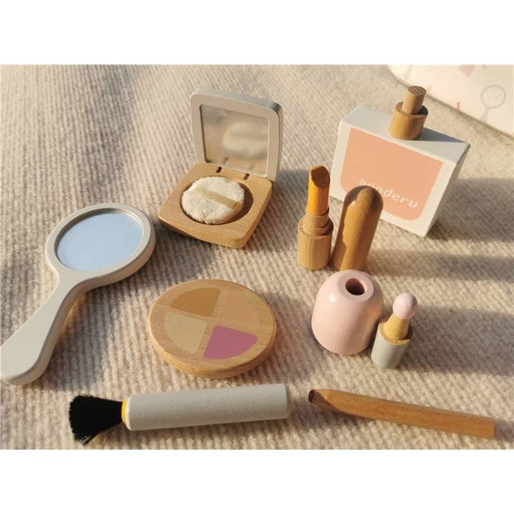 Tinitastic - Vente Jouet en bois – enfant - Set de maquillage en bois - Jeu d’imagination - Kit beauté enfant1