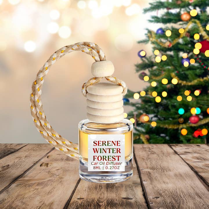 Serene Winter Forest Car Diffuser – Christmas Edition for wholesale by Honey Jar Creations