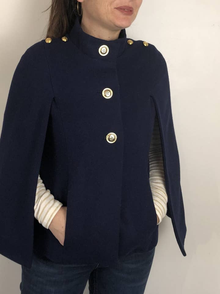 Capucine Cape Coat for wholesale by Clématisse Pattern