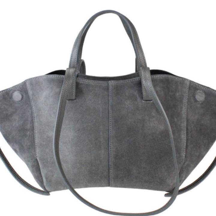 MILK X SODA SUEDE BOW HAIR TIE GREY MILK X SODA SUEDE BOW HAIR TIE GREY