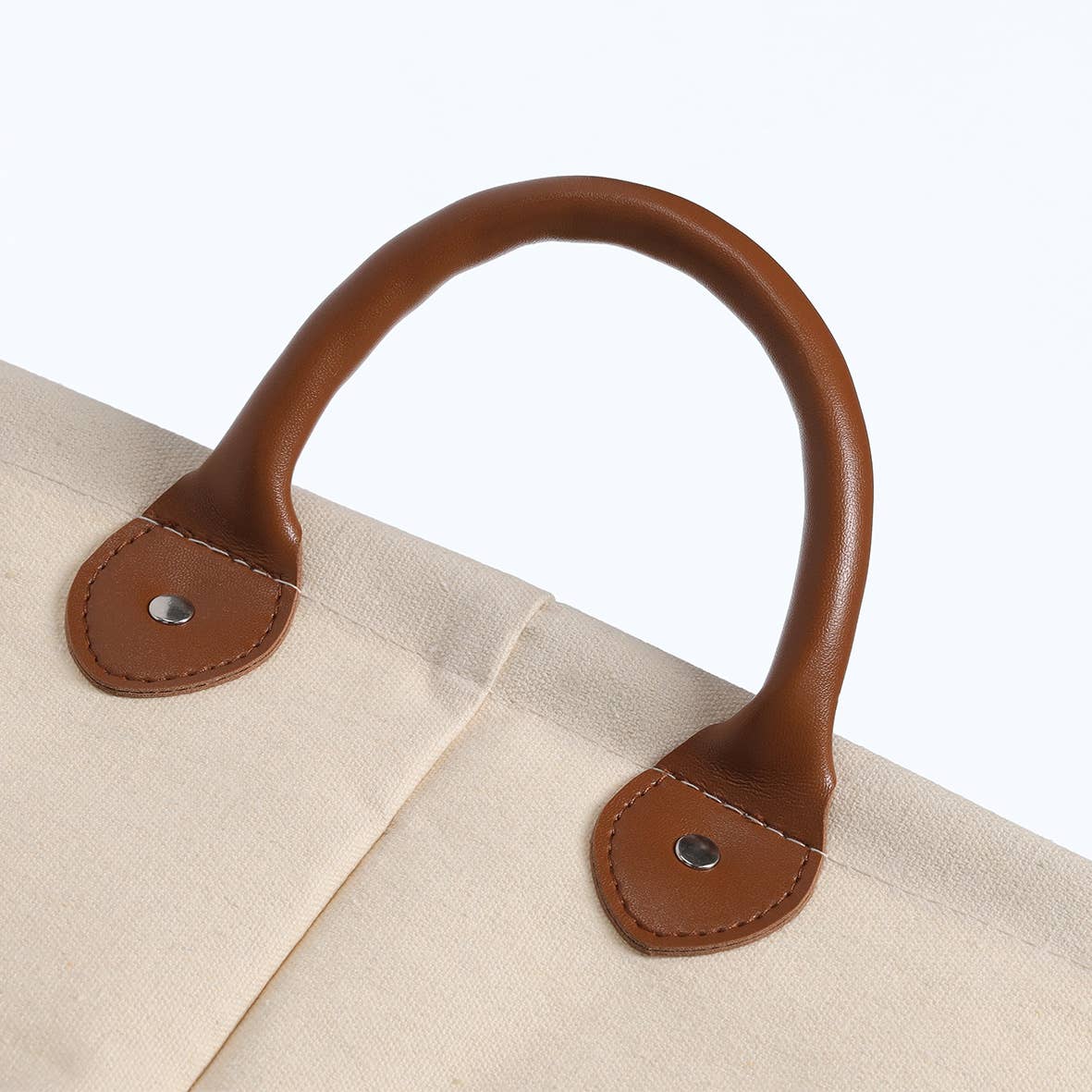 Laundry basket, canvas, beige for wholesale on Faire3