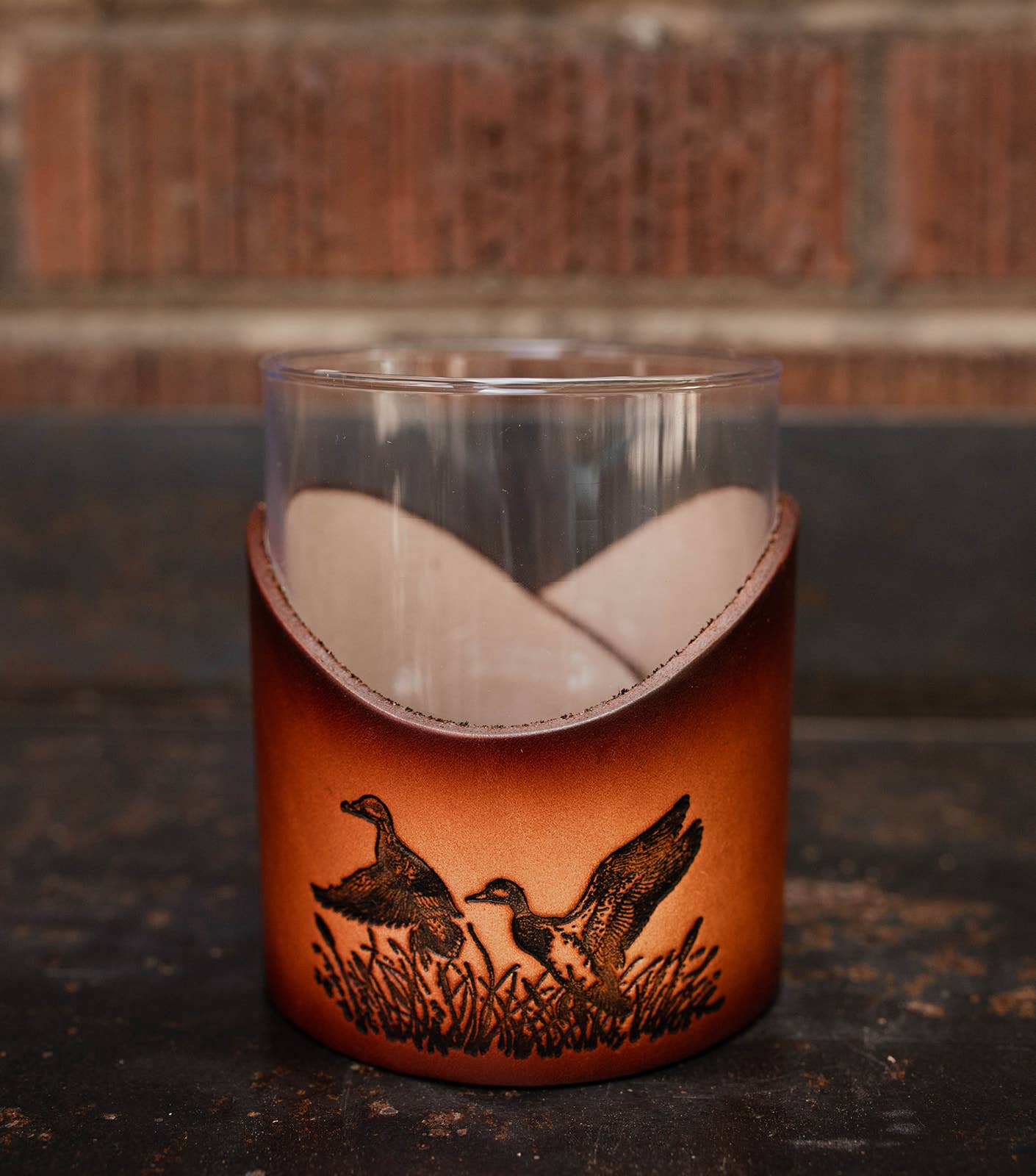 Lindy Leather – Copo de coquetel/álcool por atacado – Pele Rocks Vidro - Barware Leve Mancha Artesanal17