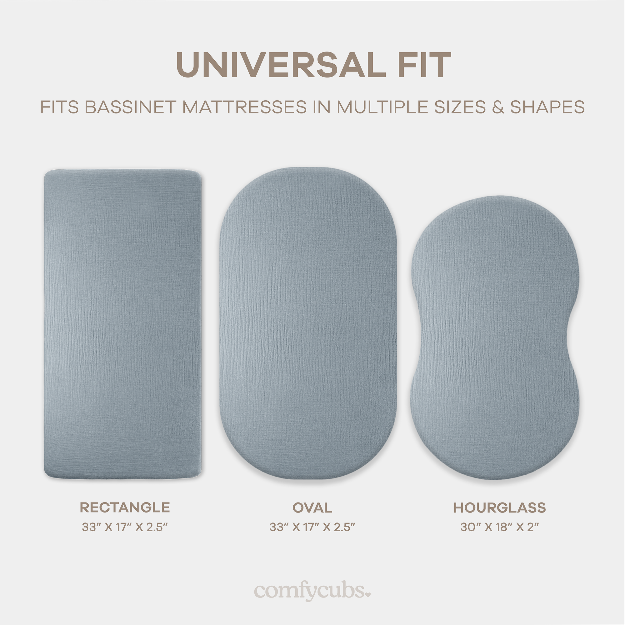 Comfy Cubs - Wholesale Cot/Crib Sheets - Muslin Bassinet Sheet, 100% Soft Cotton Fabric by Comfy Cubs14